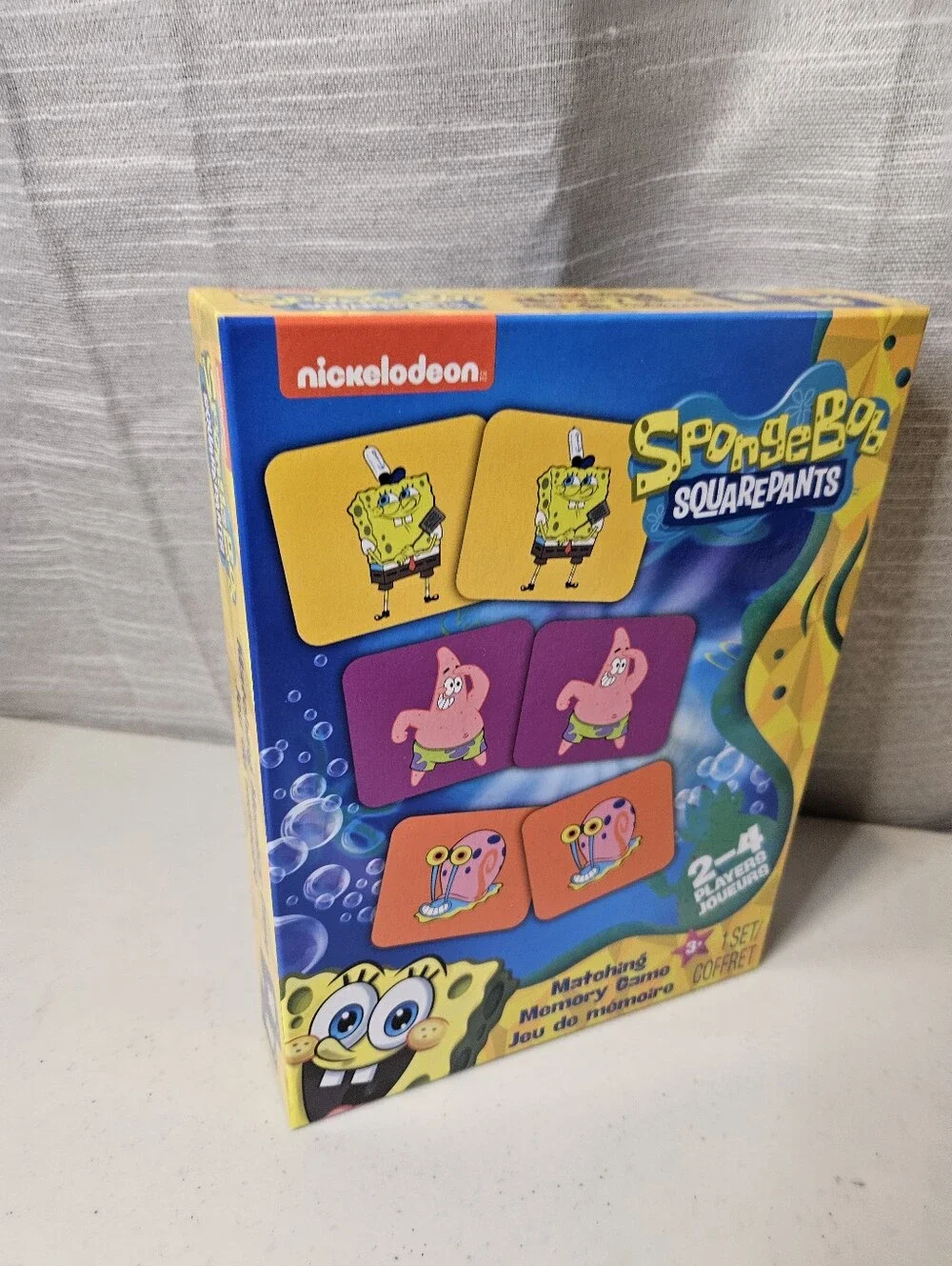 SpongeBob SquarePants Memory Game Nickelodeon Edition Ages 3+ New